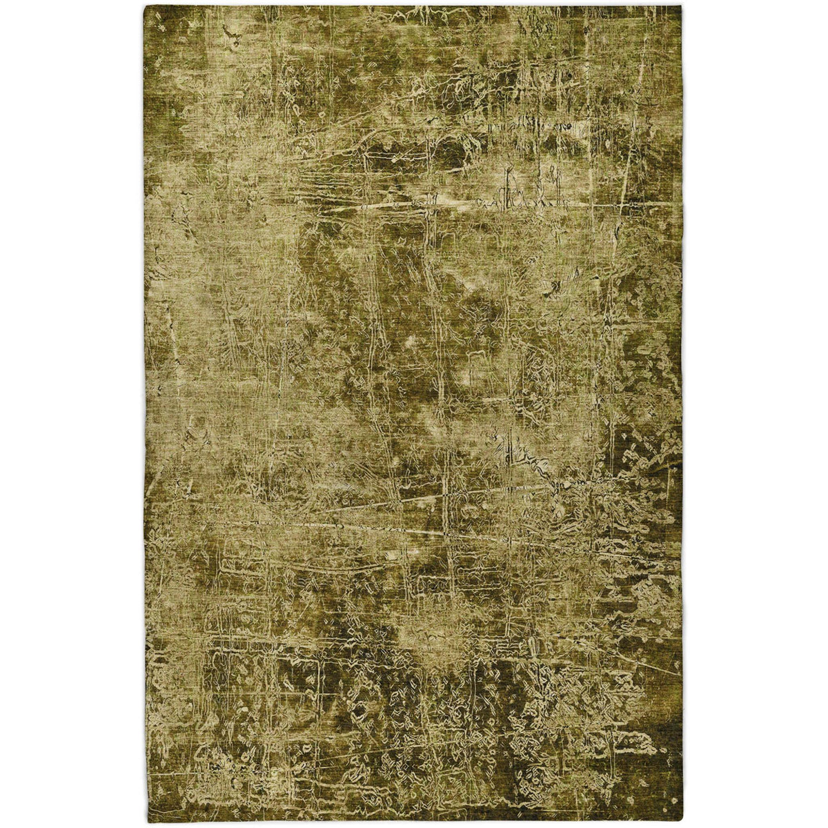 5' X 8' Brown And Beige Abstract Shag Washable Area Rug With UV Protection - HomeRoots - Flyclothing LLC