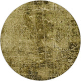 8' Brown And Beige Abstract Shag Washable Round Rug With UV Protection - HomeRoots - Flyclothing LLC