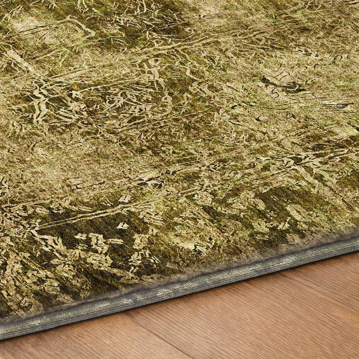 9' X 12' Brown And Beige Abstract Shag Washable Area Rug With UV Protection - HomeRoots - Flyclothing LLC