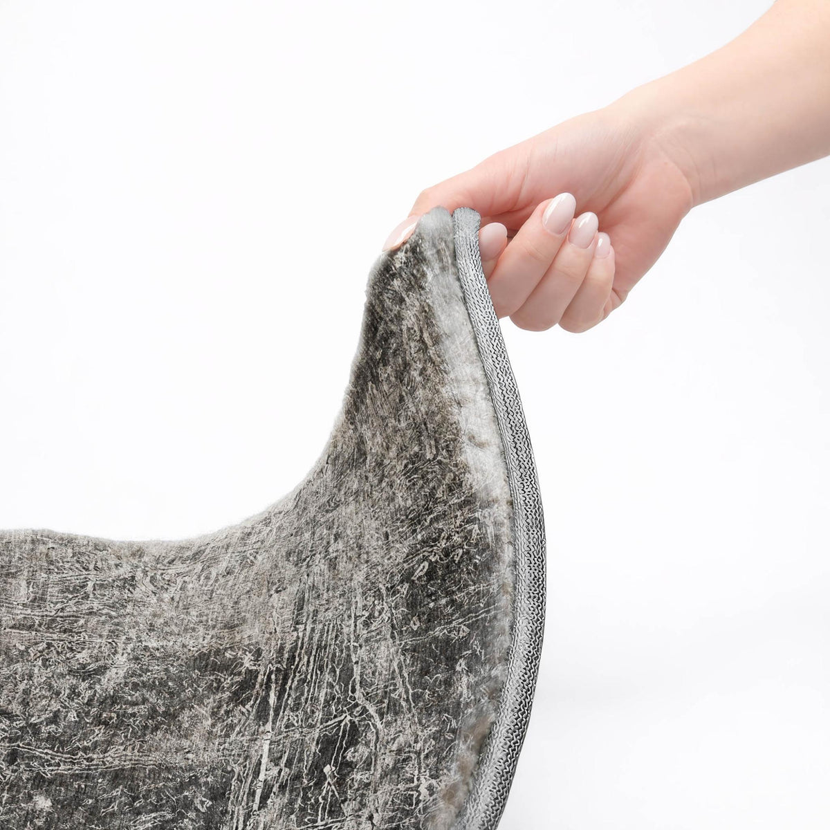 10' X 14' Gray And Charcoal Abstract Shag Washable Area Rug With UV Protection - HomeRoots - Flyclothing LLC