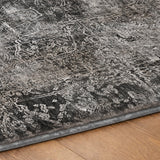 10' X 14' Gray And Charcoal Abstract Shag Washable Area Rug With UV Protection - HomeRoots - Flyclothing LLC