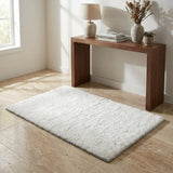 3' X 5' Ivory And Gray Abstract Shag Washable Area Rug With UV Protection - HomeRoots - Flyclothing LLC