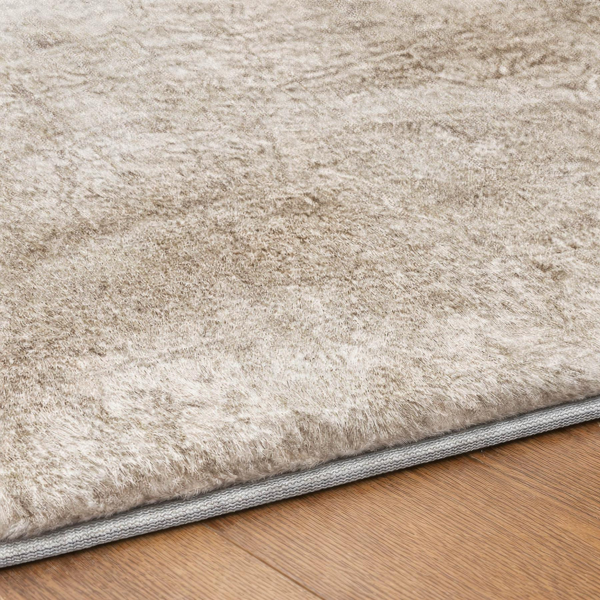 3' X 5' Ivory And Gray Abstract Shag Washable Area Rug With UV Protection - HomeRoots - Flyclothing LLC