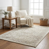 5' X 8' Ivory And Gray Abstract Shag Washable Area Rug With UV Protection - HomeRoots - Flyclothing LLC
