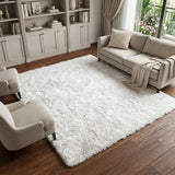 10' X 14' Ivory And Gray Abstract Shag Washable Area Rug With UV Protection - HomeRoots - Flyclothing LLC