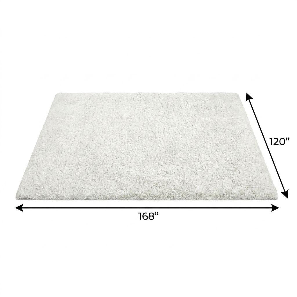 10' X 14' Ivory And Gray Abstract Shag Washable Area Rug With UV Protection - HomeRoots - Flyclothing LLC