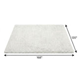 10' X 14' Ivory And Gray Abstract Shag Washable Area Rug With UV Protection - HomeRoots - Flyclothing LLC