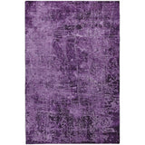 5' X 8' Purple And Charcoal Abstract Shag Washable Area Rug With UV Protection - HomeRoots - Flyclothing LLC