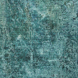 8' X 10' Teal And Ivory Abstract Shag Washable Area Rug With UV Protection - HomeRoots - Flyclothing LLC