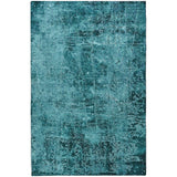 9' X 12' Teal And Ivory Abstract Shag Washable Area Rug With UV Protection - HomeRoots - Flyclothing LLC