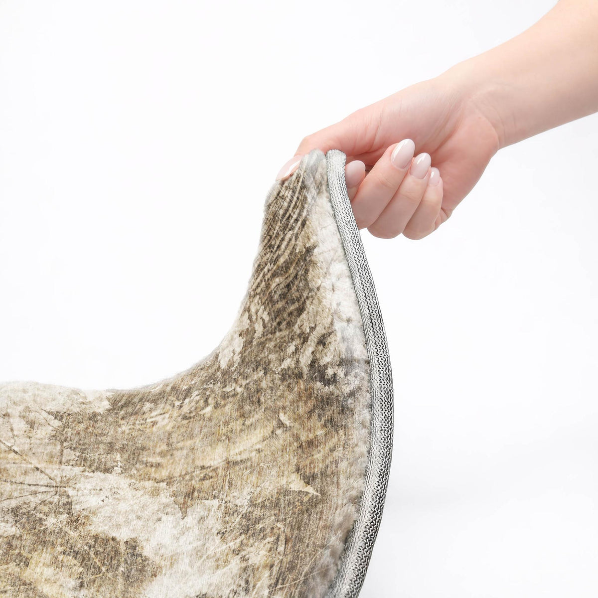 8' X 10' Beige And Ivory Floral Shag Washable Area Rug With UV Protection - HomeRoots - Flyclothing LLC