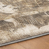 8' X 10' Beige And Ivory Floral Shag Washable Area Rug With UV Protection - HomeRoots - Flyclothing LLC