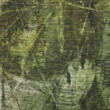 3' X 5' Green And Charcoal Floral Shag Washable Area Rug With UV Protection - HomeRoots - Flyclothing LLC
