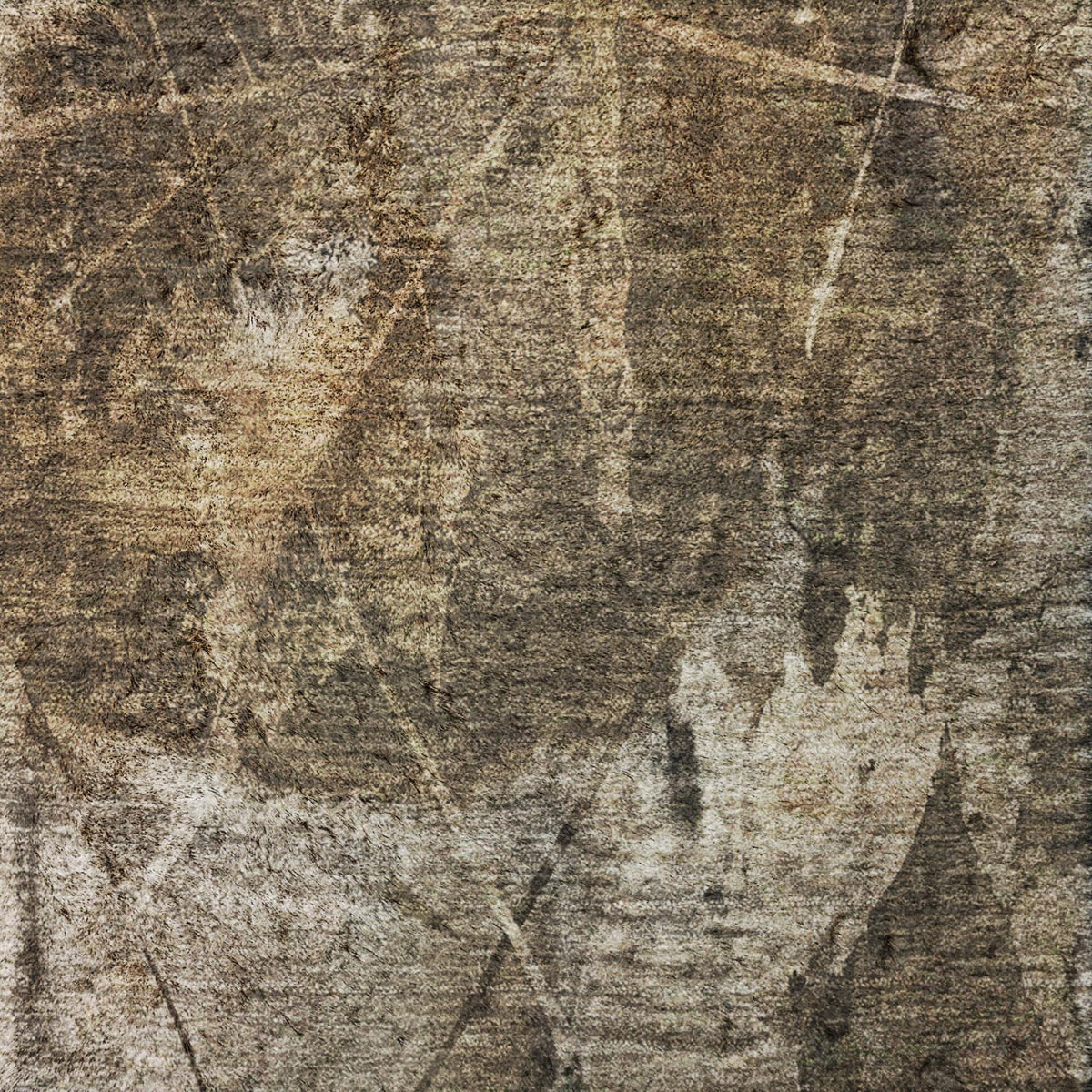 10' X 14' Taupe And Beige Floral Shag Washable Area Rug With UV Protection - HomeRoots - Flyclothing LLC