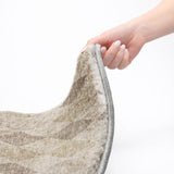 5' X 8' Beige And Gray Geometric Shag Washable Area Rug With UV Protection - HomeRoots - Flyclothing LLC