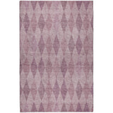 5' X 8' Blush And Mauve Geometric Shag Washable Area Rug With UV Protection - HomeRoots - Flyclothing LLC