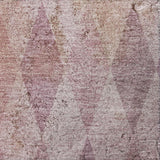 5' X 8' Blush And Mauve Geometric Shag Washable Area Rug With UV Protection - HomeRoots - Flyclothing LLC