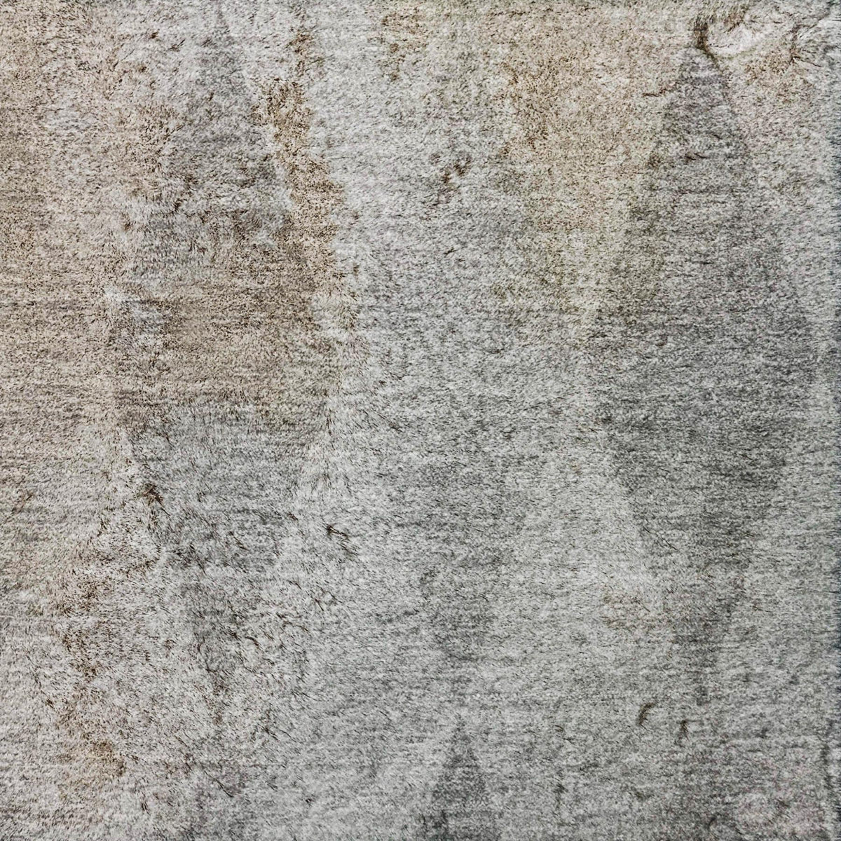 10' X 14' Gray And Charcoal Geometric Shag Washable Area Rug With UV Protection - HomeRoots - Flyclothing LLC