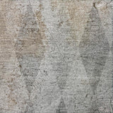 10' X 14' Gray And Charcoal Geometric Shag Washable Area Rug With UV Protection - HomeRoots - Flyclothing LLC
