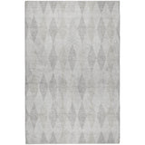 8' X 10' Ivory And Gray Geometric Shag Washable Area Rug With UV Protection - HomeRoots - Flyclothing LLC