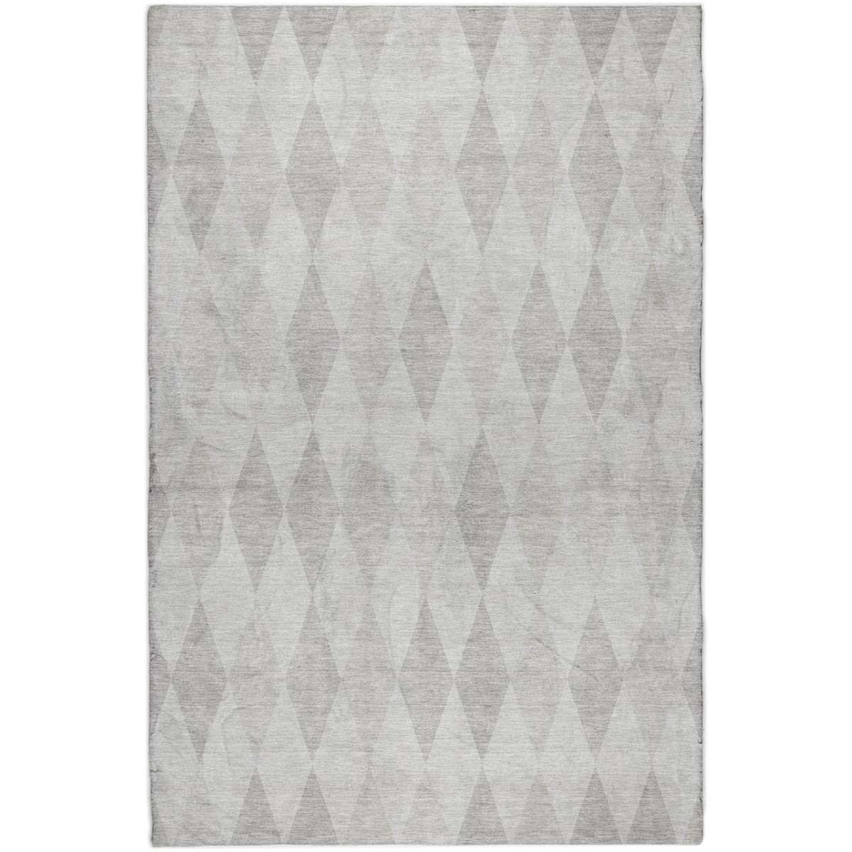 10' X 14' Ivory And Gray Geometric Shag Washable Area Rug With UV Protection - HomeRoots - Flyclothing LLC