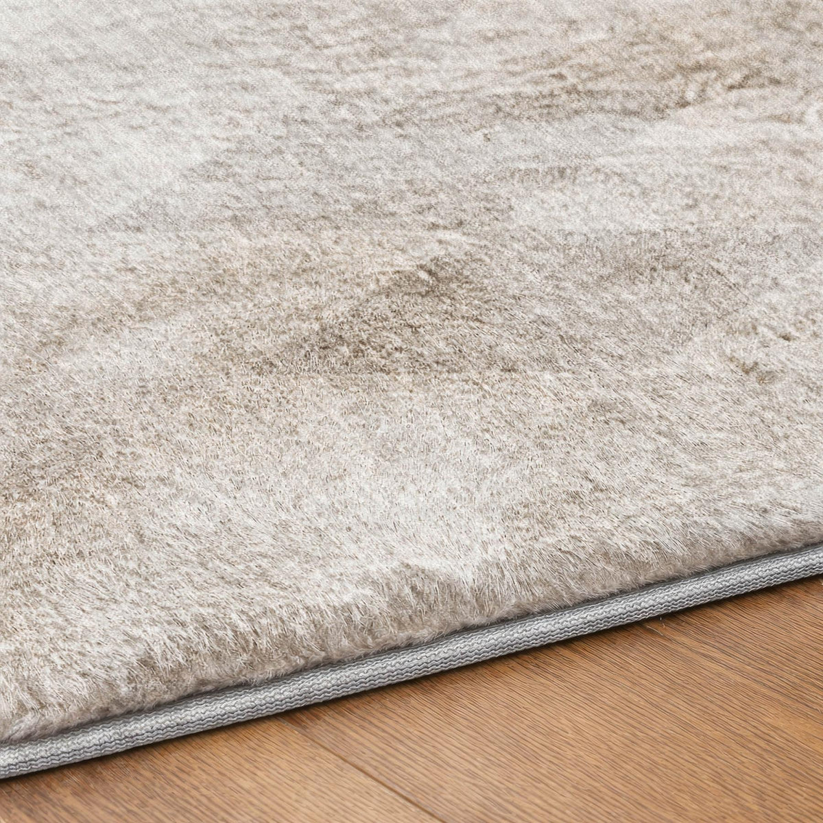 10' X 14' Ivory And Gray Geometric Shag Washable Area Rug With UV Protection - HomeRoots - Flyclothing LLC