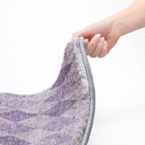 5' X 8' Purple And Lavender Geometric Shag Washable Area Rug With UV Protection - HomeRoots - Flyclothing LLC