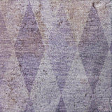 8' Purple And Lavender Geometric Shag Washable Round Rug With UV Protection - HomeRoots - Flyclothing LLC