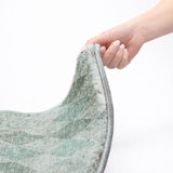 10' X 14' Teal And Gray Geometric Shag Washable Area Rug With UV Protection - HomeRoots - Flyclothing LLC