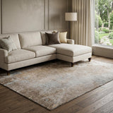 8' X 10' Brown And Beige Abstract Shag Washable Area Rug With UV Protection - HomeRoots - Flyclothing LLC