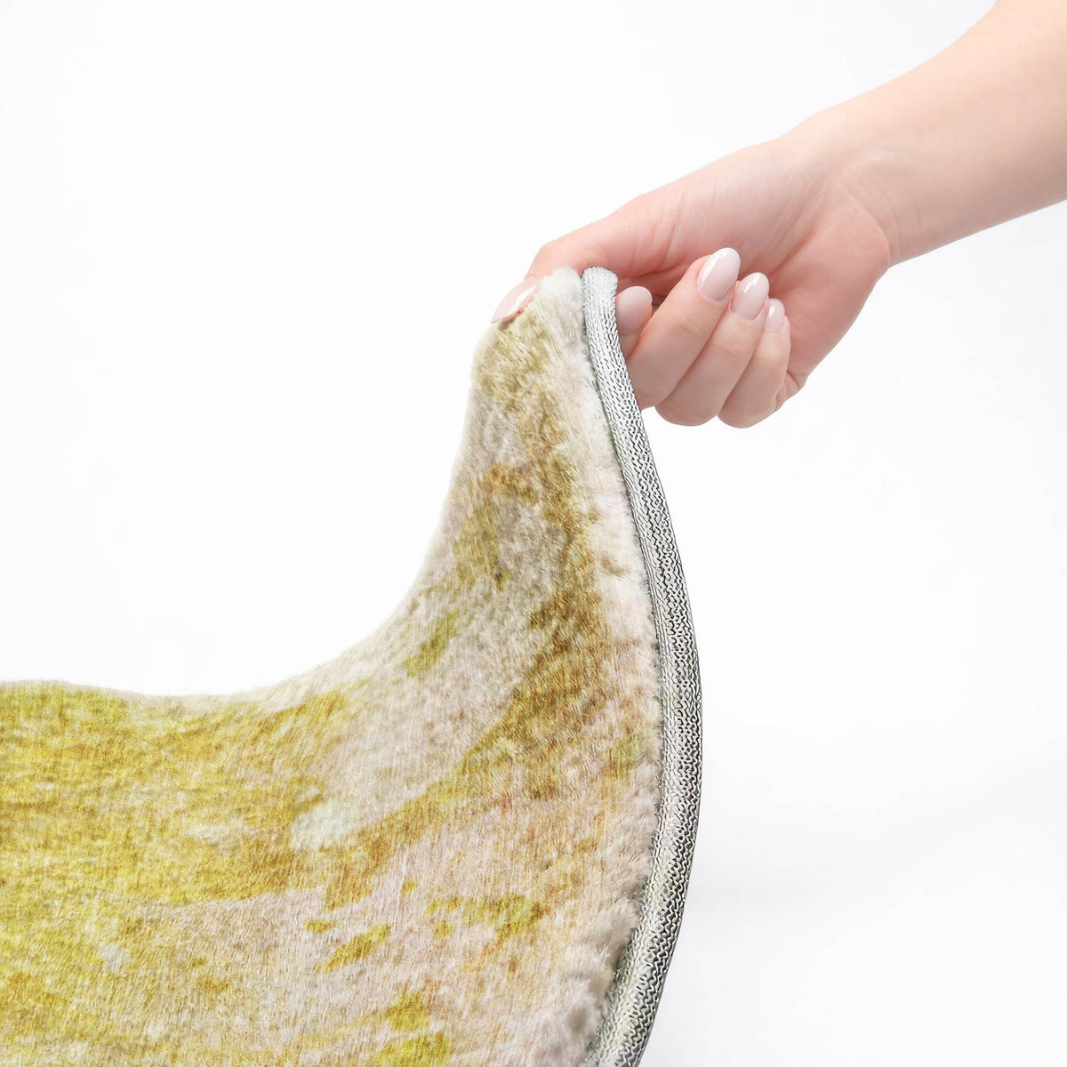 10' X 14' Wheat And Gold Abstract Shag Washable Area Rug With UV Protection - HomeRoots - Flyclothing LLC