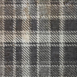 9' X 12' Black And Gray Plaid Shag Washable Area Rug With UV Protection - HomeRoots - Flyclothing LLC