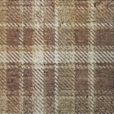 8' X 10' Chocolate And Taupe Plaid Shag Washable Area Rug With UV Protection - HomeRoots - Flyclothing LLC