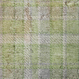 8' X 10' Green And Beige Plaid Shag Washable Area Rug With UV Protection - HomeRoots - Flyclothing LLC