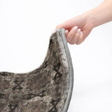 9' X 12' Gray And Charcoal Geometric Shag Washable Area Rug With UV Protection - HomeRoots - Flyclothing LLC