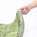 3' X 5' Green And Fern Green Geometric Shag Washable Area Rug With UV Protection - HomeRoots - Flyclothing LLC
