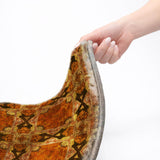 9' X 12' Orange And Terra Cotta Geometric Shag Washable Area Rug With UV Protection - HomeRoots - Flyclothing LLC