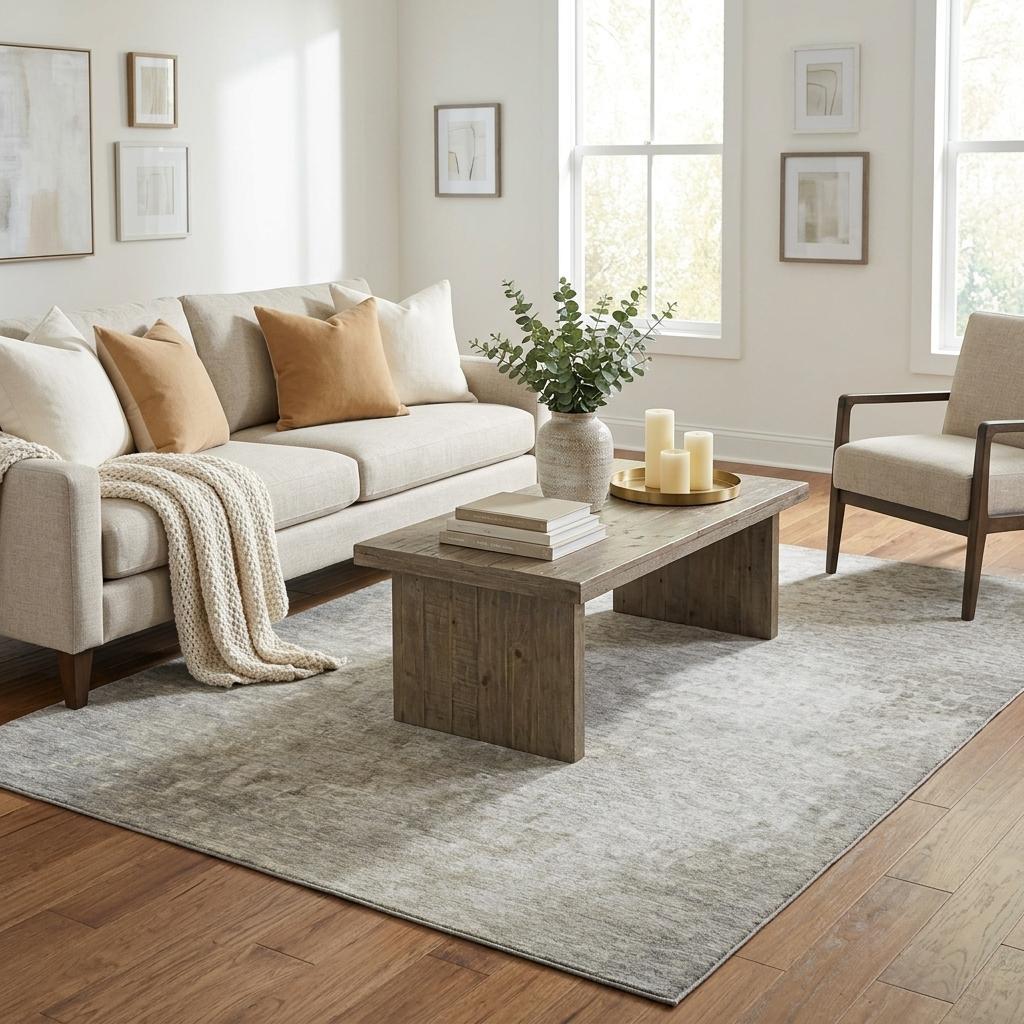 5' X 8' Beige And Gray Abstract Shag Washable Area Rug With UV Protection - HomeRoots - Flyclothing LLC