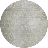 8' Beige And Gray Abstract Shag Washable Round Rug With UV Protection - HomeRoots - Flyclothing LLC