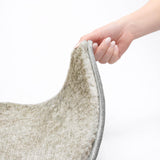 8' Beige And Gray Abstract Shag Washable Round Rug With UV Protection - HomeRoots - Flyclothing LLC