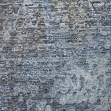 5' X 8' Blue And Ivory Abstract Shag Washable Area Rug With UV Protection - HomeRoots - Flyclothing LLC