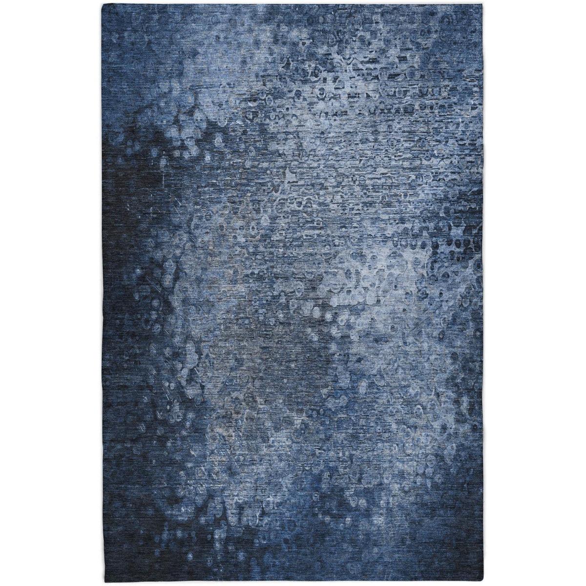 8' X 10' Blue And Ivory Abstract Shag Washable Area Rug With UV Protection - HomeRoots - Flyclothing LLC