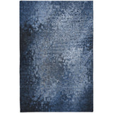 8' X 10' Blue And Ivory Abstract Shag Washable Area Rug With UV Protection - HomeRoots - Flyclothing LLC