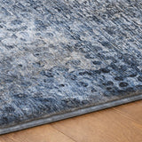 8' X 10' Blue And Ivory Abstract Shag Washable Area Rug With UV Protection - HomeRoots - Flyclothing LLC