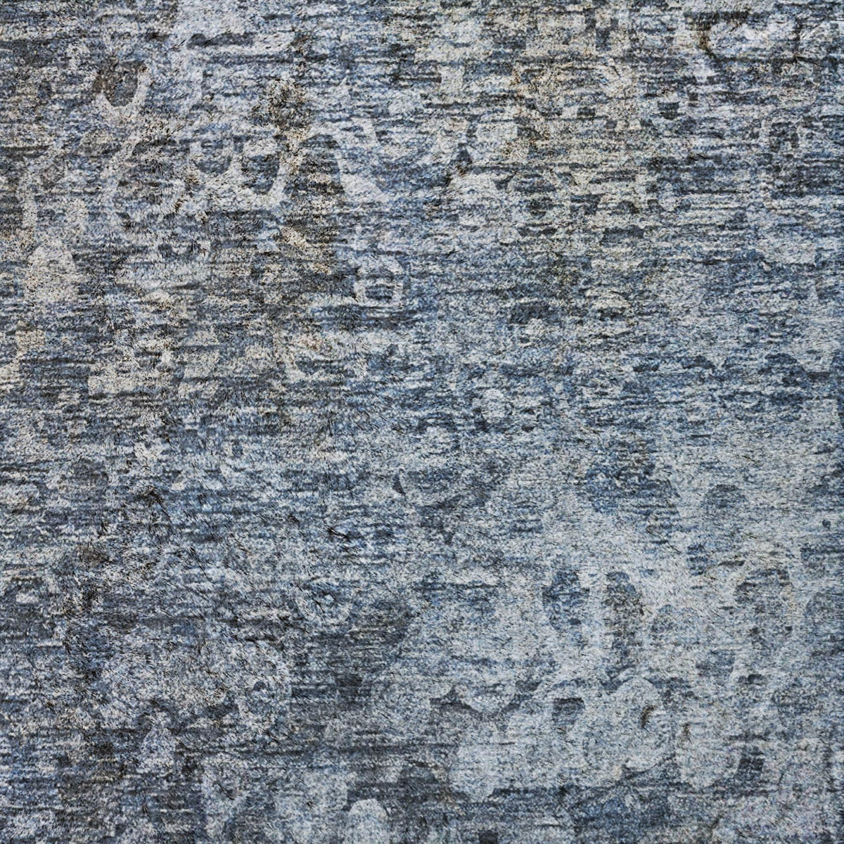 8' X 10' Blue And Ivory Abstract Shag Washable Area Rug With UV Protection - HomeRoots - Flyclothing LLC