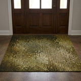 3' X 5' Brown And Ivory Abstract Shag Washable Area Rug With UV Protection - HomeRoots - Flyclothing LLC