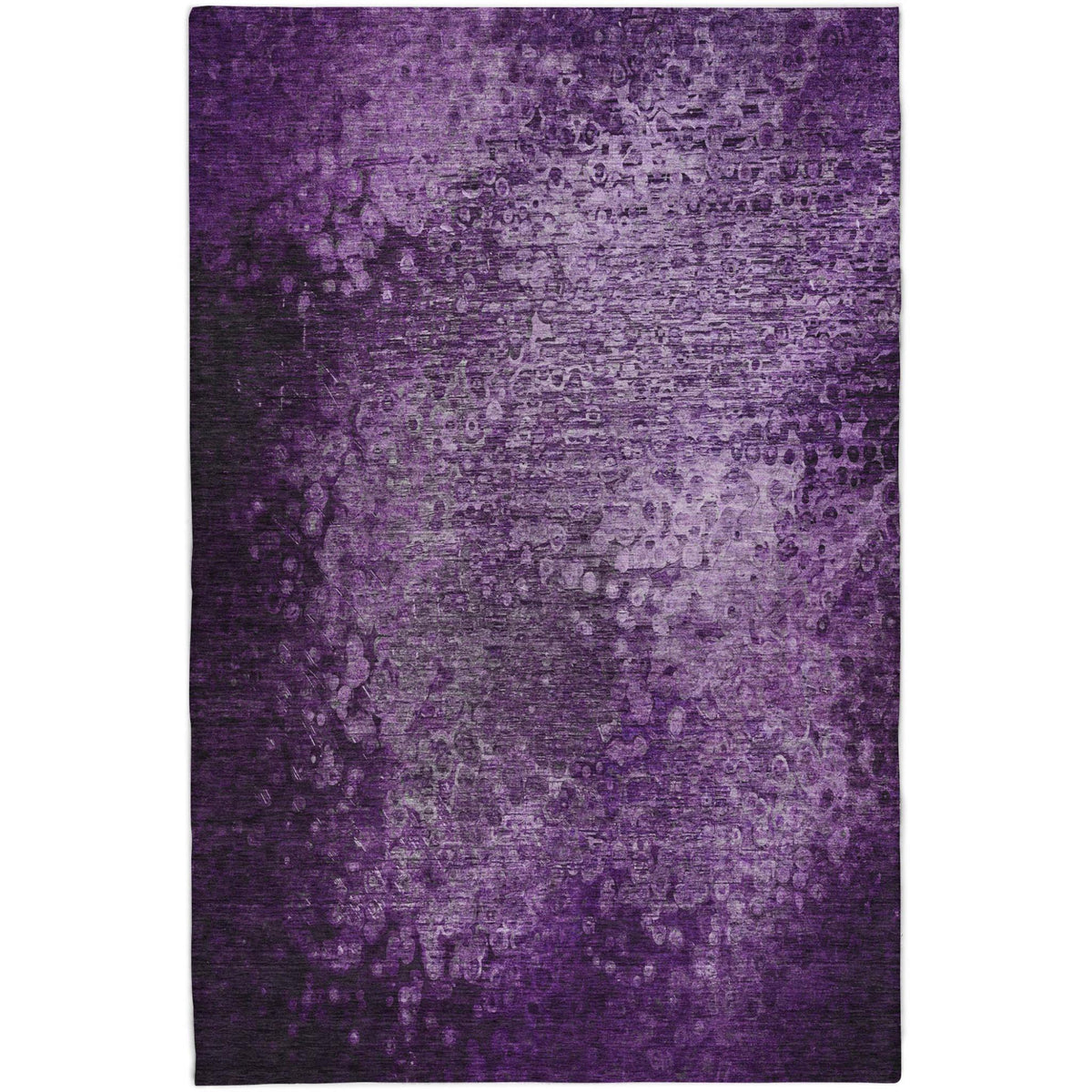 10' X 14' Purple And Ivory Abstract Shag Washable Area Rug With UV Protection - HomeRoots - Flyclothing LLC
