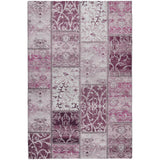 8' X 10' Burgundy And Eggplant Floral Shag Washable Area Rug With UV Protection - HomeRoots - Flyclothing LLC