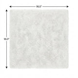8' Green And Gray Floral Shag Washable Round Rug With UV Protection - HomeRoots - Flyclothing LLC