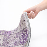 3' X 5' Purple And Lilac Floral Shag Washable Area Rug With UV Protection - HomeRoots - Flyclothing LLC